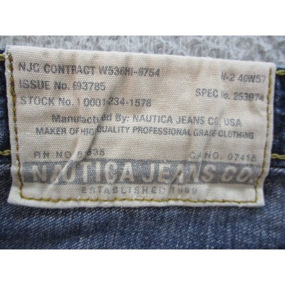 Nautica Men’s Jeans 36x32 Vintage Y2K Loose Fit Baggy Skater Denim Streetwear - Picture 7 of 9